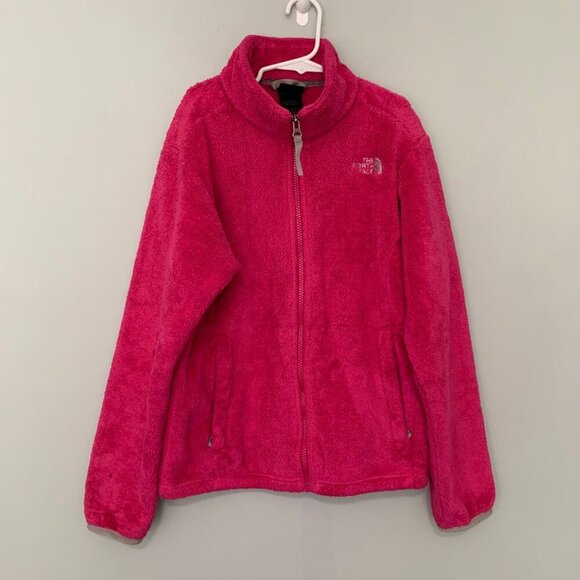 The North Face pink fleece long sleeve zipper lightweight jacket - Picture 1 of 8